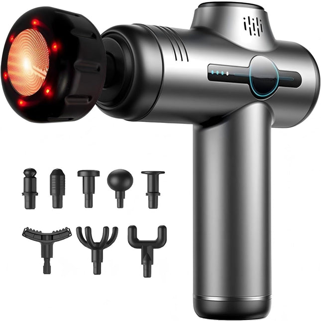 Mini Massage Gun with Heat Function for Full Body Muscle Relief & Relaxation