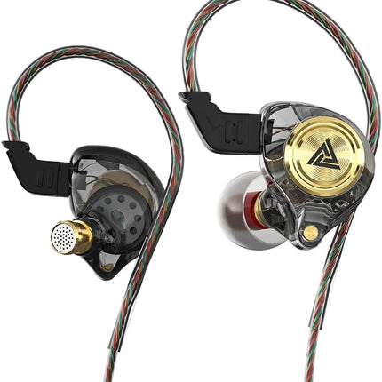 Wired Gaming Earbuds AK3File In-Ear Monitors Deep Bass HiFi Headphones Black