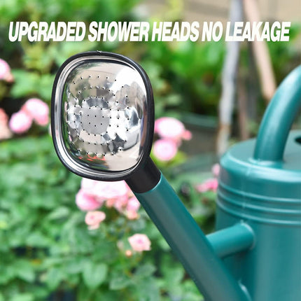 Watering Can 1 Gallon – Grey, Long Spout with Sprinkler Head for Garden & Indoor