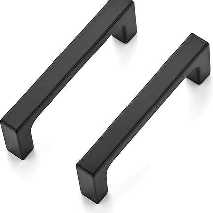 10 Pack Square Cabinet Handles 3 Inch Matte Black Kitchen Drawer Pulls