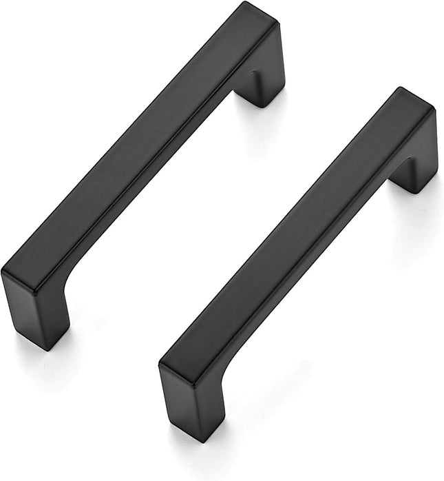 10 Pack Square Cabinet Handles 3 Inch Matte Black Kitchen Drawer Pulls