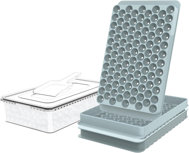 2-Pack Mini Ice Cube Trays – Tiny Pebble Ice, Fast Chill, Stackable