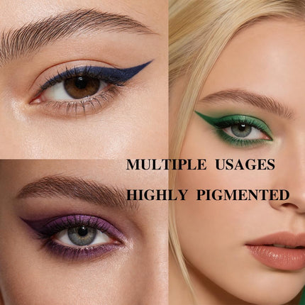 8Pcs Retractable Eyeliner & Eyeshadow Sticks, Waterproof Matte Satin Makeup Pencils