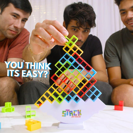 Stack Attack Family Balance Game Building Blocks Toy Gift for Kids Adults