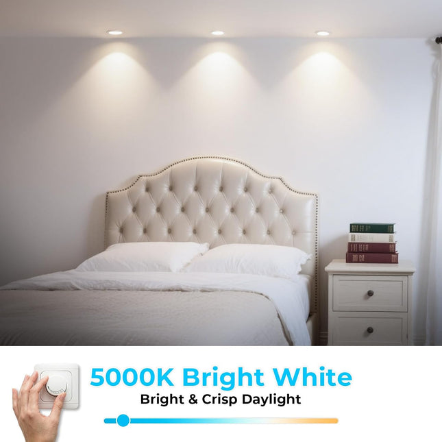 6 Pack BR30 LED Flood Light Bulbs 5000K Dimmable 650 Lumens E26 65W Equivalent