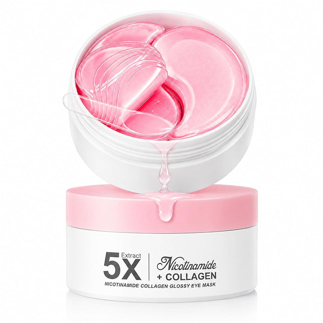 80PCS Collagen Under Eye Patches with Niacinamide, Eye Masks for Dark Circles & Puffiness