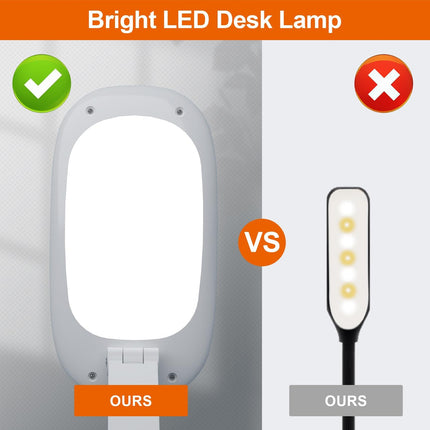 Rechargeable LED Desk Lamp Foldable Portable Light with 3 Brightness Modes