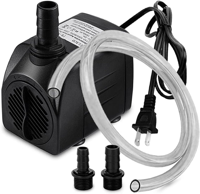 400GPH Submersible Water Pump with 5FT Tubing, 25W 1500L/H for Aquarium, Pond & Fountain