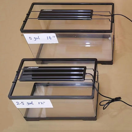 12 Inch Full Spectrum LED Aquarium Light for Freshwater Fish Tanks with Extendable Brackets