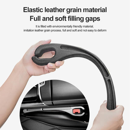 2PCS Car Seat Gap Filler Organizer with Phone Holder, Black, Car Seat Accessories