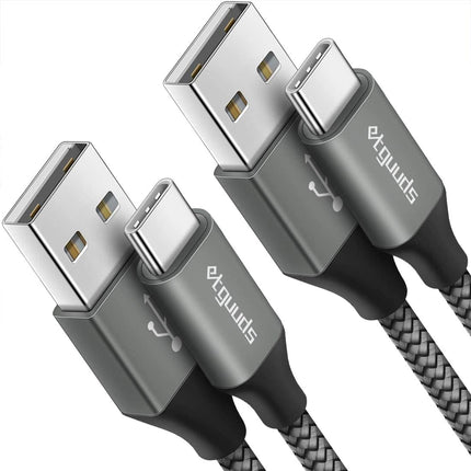 2-Pack 3ft USB to USB-C Cable, Fast Charging for Samsung Galaxy, iPhone, Moto