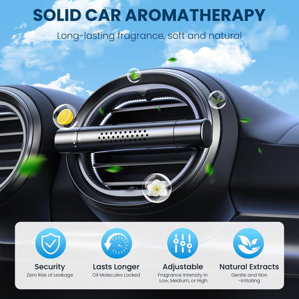 Car Air Freshener Diffuser – Vent Clips for Essential Oils, Universal Fragrance Gift