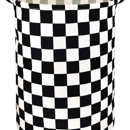 Boys Laundry Hamper – Kids Toy & Clothes Organizer Bin, Racing Flag Design