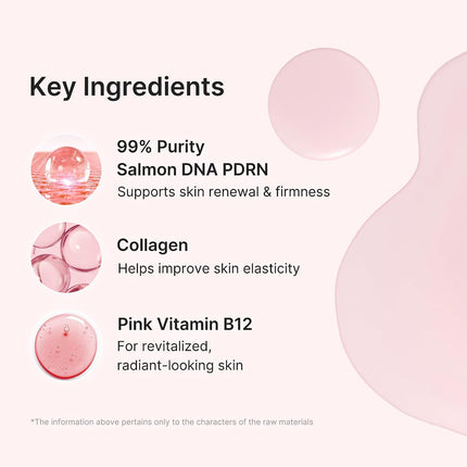 10Pcs Salmon DNA PDRN Pink Vitamin Sheet Masks, Hydrating Korean Skincare, 0.77oz