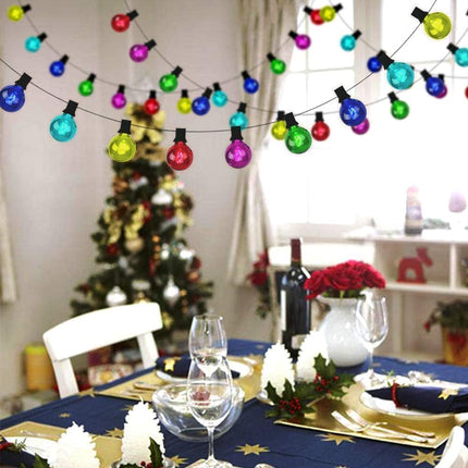 2D Flat Light Bulb Garland Kit | Colorful Christmas Party Decoration Banner