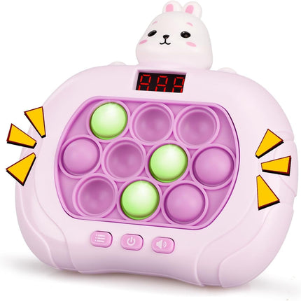 Fast Push Pop Game – Light-Up Handheld Fidget Toy for Kids 3–12 (Rabbit)