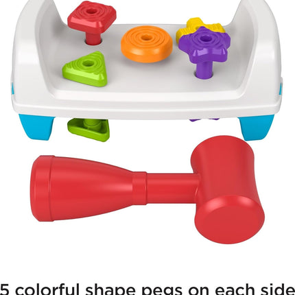 Toddler Tap & Turn Bench – 2-Sided Pretend Tool Construction Set 1+ Years
