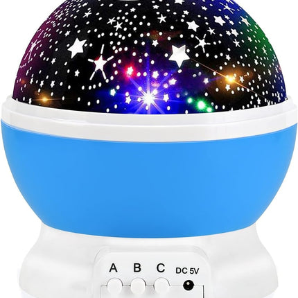Kids Night Light Nebula Star Projector 360° Rotation with 12 Light Colors