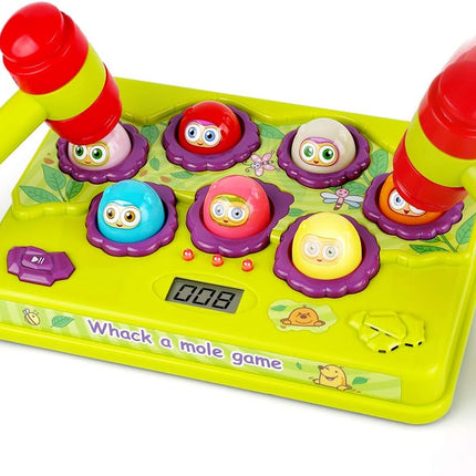 Interactive Pound-a-Mole Game – Light-Up Musical Toy for Kids 3–5