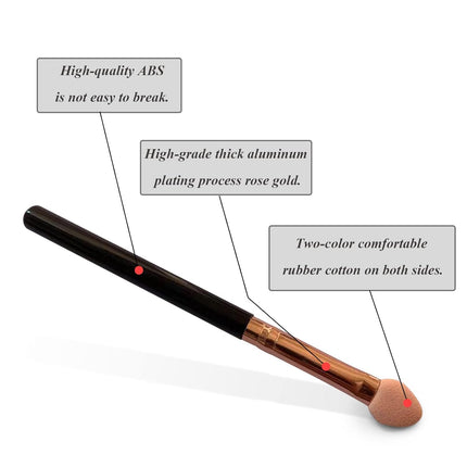 5 Pcs Double Sided Eyeshadow Applicators Reusable Foam Tip Makeup Brushes