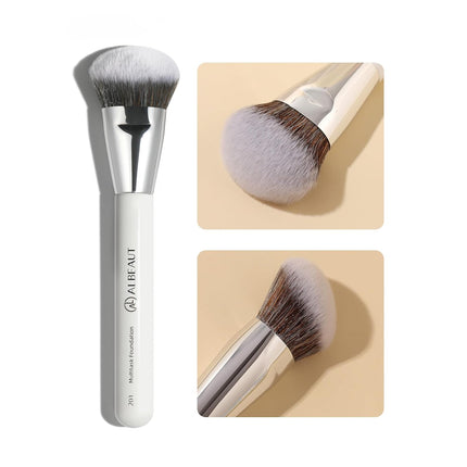 201 Angled Foundation Brush – Professional Liquid, Cream & Powder Makeup