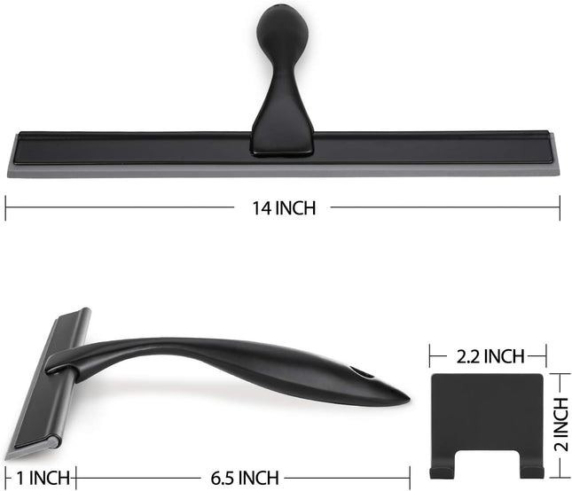 All-Purpose Shower Squeegee – 14 Inch Stainless Steel for Bathroom & Glass