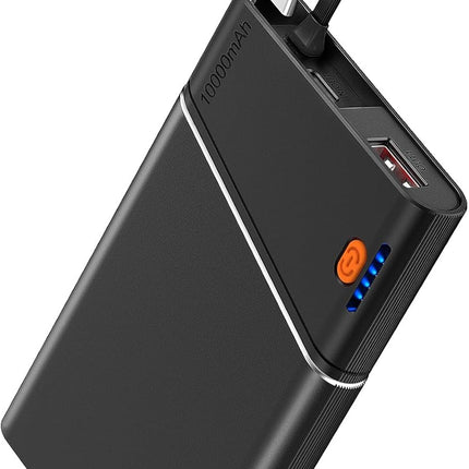 10000mAh Portable Charger 22.5W Fast Charging Power Bank with USB C Cable