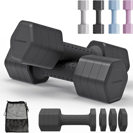 5LB Adjustable Dumbbell Set of 2 Hand Weights for Home Exercise Training