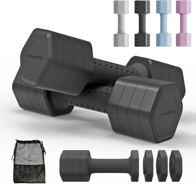 5LB Adjustable Dumbbell Set of 2 Hand Weights for Home Exercise Training