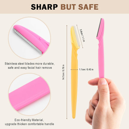 21 PCS Eyebrow Razor Set – Dermaplane Facial Hair Remover for Women & Men