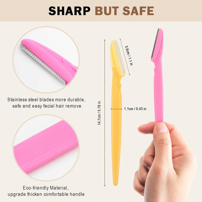 21 PCS Eyebrow Razor Set – Dermaplane Facial Hair Remover for Women & Men