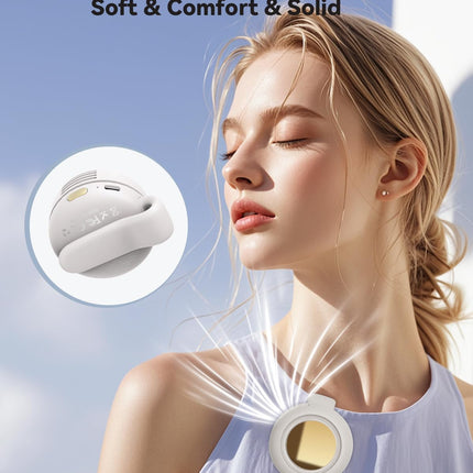 Portable Bladeless Fan – Small Clip-On Fan for Shirt, Waist, Travel & Office