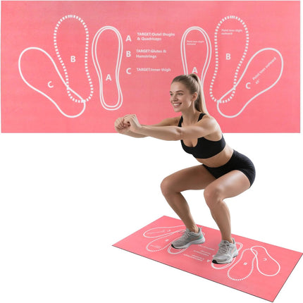 31" Squat Pad Non Slip Stabilizing Mat for Squats Lunges and Leg Workouts