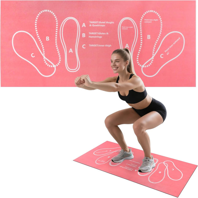 31" Squat Pad Non Slip Stabilizing Mat for Squats Lunges and Leg Workouts