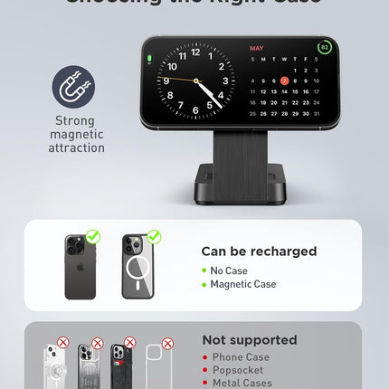 3-in-1 Magnetic Wireless Charger – Foldable iPhone, Apple Watch & AirPods