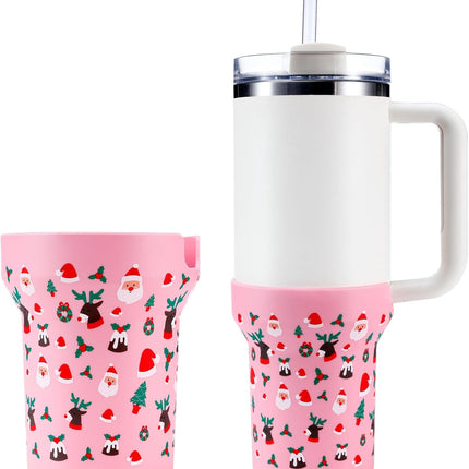 Christmas Silicone Boot Protector, Fits Stanley Cup 30oz/20oz, Sleeve Cover