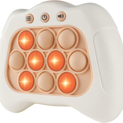 Pop The Target! Handheld Speed Push Game, Multiplayer Family Fun, White