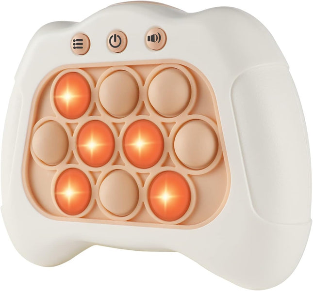 Pop The Target! Handheld Speed Push Game, Multiplayer Family Fun, White