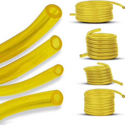 4PCS Fuel Gas Line Hose Tubing, 4 Sizes for Chainsaw Trimmer Blower Lawn Mower