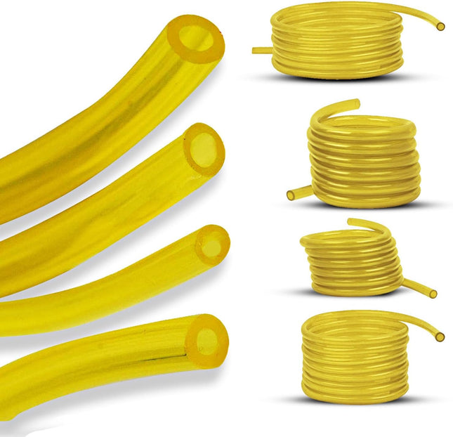 4PCS Fuel Gas Line Hose Tubing, 4 Sizes for Chainsaw Trimmer Blower Lawn Mower