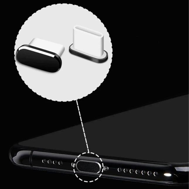 4 Pack USB-C Dust Plugs with Fine Brush – Type-C Port Cleaner & Protector