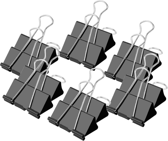 40PCS Medium Binder Clips 1.25 Inch Paper Clamps Office School Supplies
