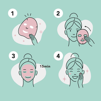 12 Pack Korean Face Sheet Masks, Collagen Aloe Charcoal Facial Spa Skincare Set