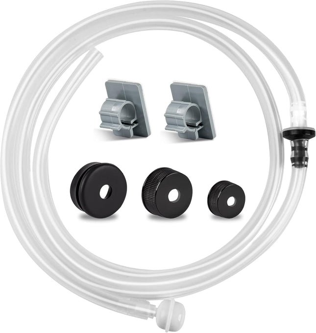 Sink Soap Dispenser Extension Kit – 47" Hose with Check Valve for Preventing Backflow