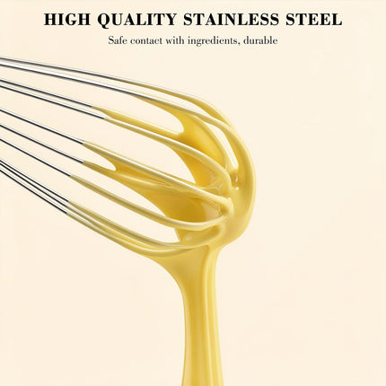 3 Pack Stainless Steel Whisks 8" 10" 12" Balloon Whisk Set for Cooking Baking