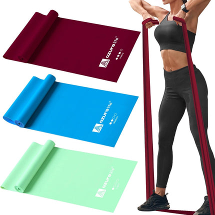 Non Latex Resistance Bands for Physical Therapy Yoga Pilates Strength Training
