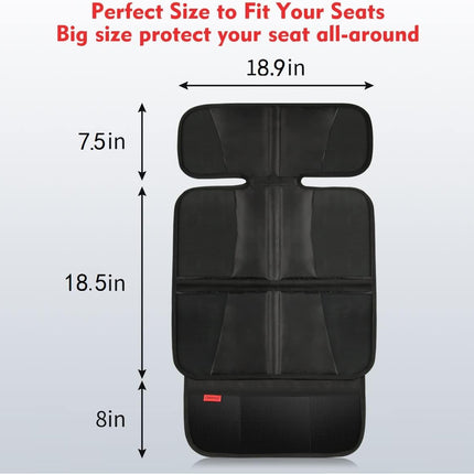 Car Seat Protector – Durable, Waterproof, Thick Padding, Leather Reinforced Corners