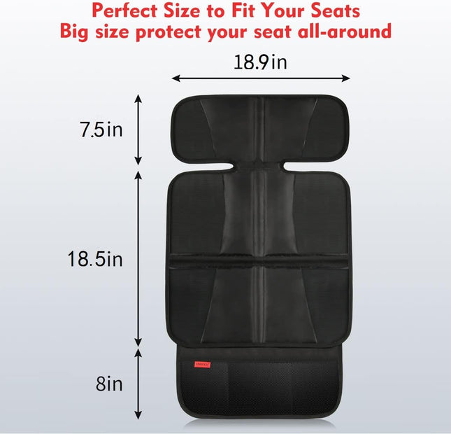 Car Seat Protector – Durable, Waterproof, Thick Padding, Leather Reinforced Corners