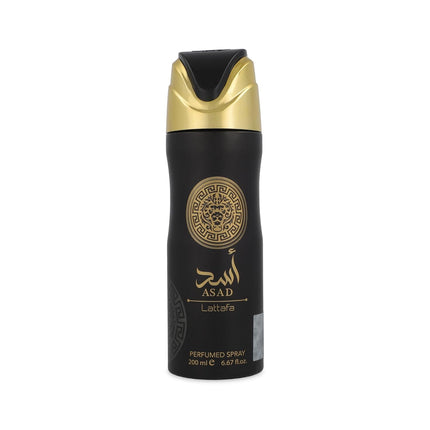 Lattafa Asad Perfumed Deodorant Spray for Men 200ml Spicy Vanilla Amber Fragrance