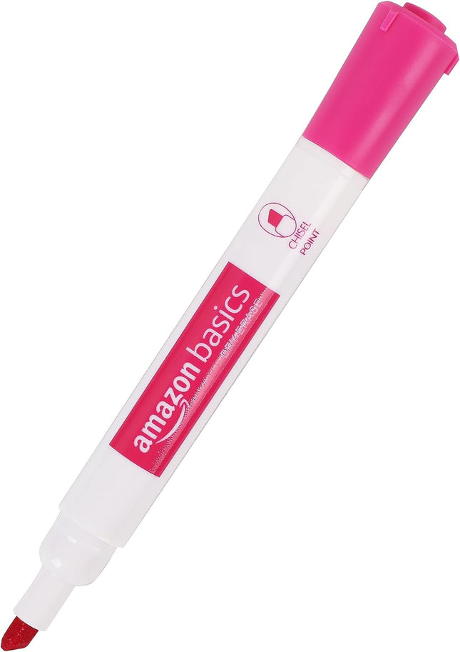 Dry Erase Markers 12-Pack – Chisel Tip, Low-Odor, Assorted Colors